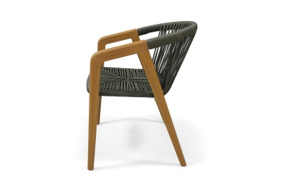 "Будапешт" стул из искусственного ротанга, цвет темно-серый