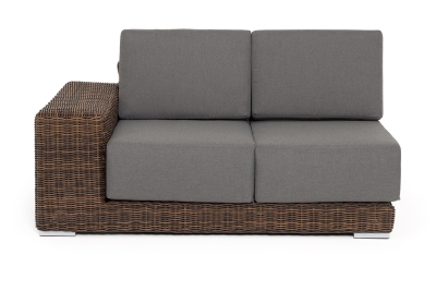 "Капри" модуль диванный правый с подушками, цвет коричневый