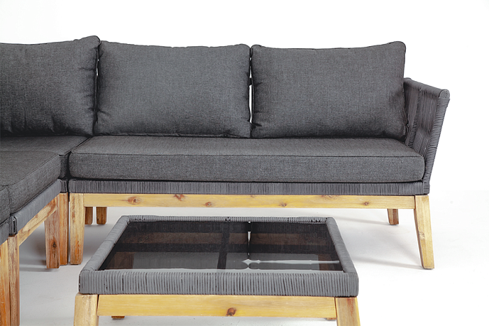 Барселона столик кофейный, деревянный каркас, акация - фото 7