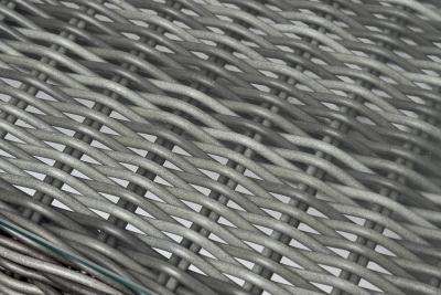 "Амароне" обеденная группа из искусственного ротанга на 6 персон, цвет графит