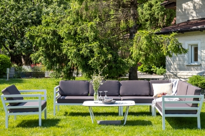 "Глория" модуль диванный угловой, каркас из алюминия "Глория" модуль диванный угловой, каркас из алюминия