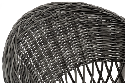 "Сицилия" плетеный стул из искусственного ротанга, цвет графит