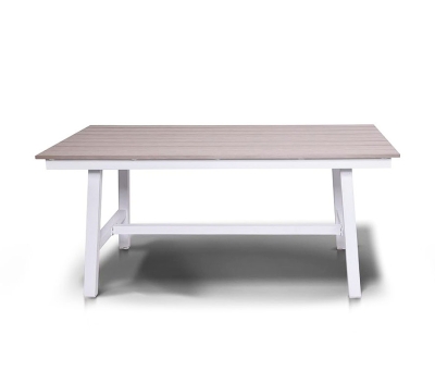 "Сан Ремо" стол обеденный из ДПК, каркас алюминиевый "Сан Ремо" стол обеденный из ДПК, каркас алюминиевый