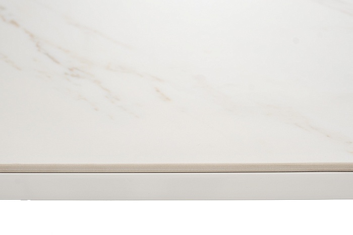 "Меркурий" стол интерьерный раздвижной обеденный из керамики, цвет белый глянцевый Меркурий стол интерьерный раздвижной обеденный из керамики, цвет белый глянцевый - фото 9