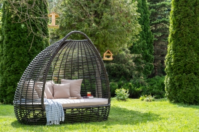 "Тенерифе" плетеная кровать, цвет бронзовый "Тенерифе" плетеная кровать, цвет бронзовый