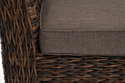 "Капучино" диван из искусственного ротанга (гиацинт) трехместный, цвет коричневый "Капучино" диван из искусственного ротанга (гиацинт) трехместный, цвет коричневый