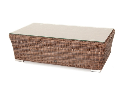 "Капучино" журнальный столик из искусственного ротанга, цвет коричневый