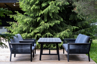 "Сан Ремо" комплект садовый для лаунж-зоны серый "Сан Ремо" комплект садовый для лаунж-зоны серый