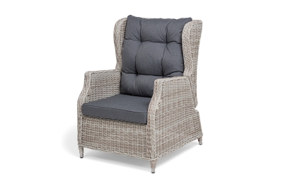 "Форио" кресло раскладное плетеное, цвет бежевый