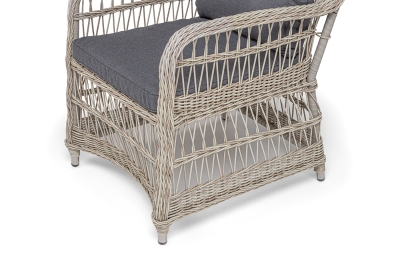 "Цесена" кресло плетеное из искусственного ротанга, цвет бежевый