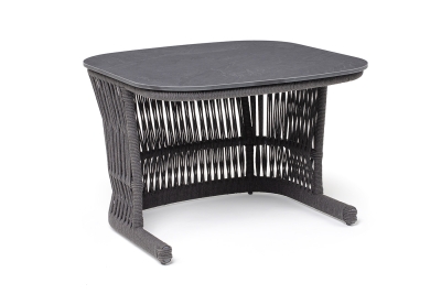 "Лугано" журнальный стол 76х76 H55 см из HPL, цвет "серый гранит"