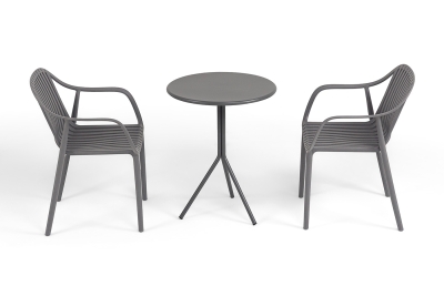 "Мохито" обеденная группа на 2 персоны, цвет темно-серый