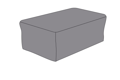 Защитный чехол на журнальный столик Гранада/Глория 100×65×42 см, темно-серый