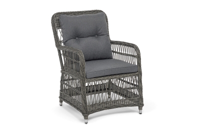 "Цесена" кресло плетеное из искусственного ротанга, цвет графит