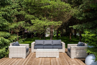 "Боно" лаунж-зона из искусственного ротанга, цвет бежевый "Боно" лаунж-зона из искусственного ротанга, цвет бежевый