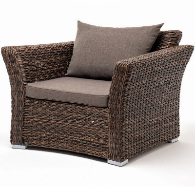 "Капучино" кресло из искусственного ротанга (гиацинт), цвет коричневый "Капучино" кресло из искусственного ротанга (гиацинт), цвет коричневый