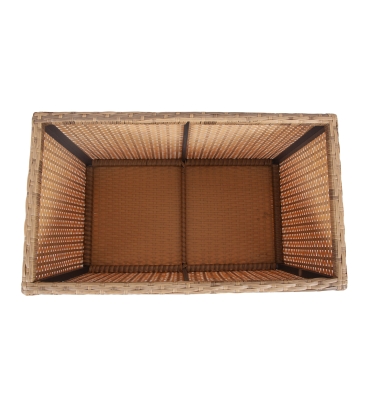 "Лунго" кашпо для цветов большое плетеное из искусственного ротанга, цвет соломенный "Лунго" кашпо для цветов большое плетеное из искусственного ротанга, цвет соломенный