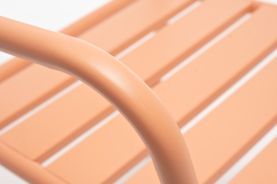 "Дионис" стул стальной, цвет светло-коралловый 