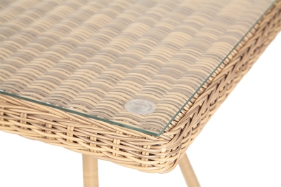 "Айриш" стол плетеный из искусственного ротанга, цвет соломенный "Айриш" стол плетеный из искусственного ротанга, цвет соломенный