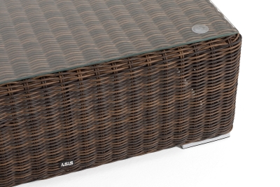 "Капри" журнальный столик плетеный, цвет коричневый "Капри" журнальный столик плетеный, цвет коричневый