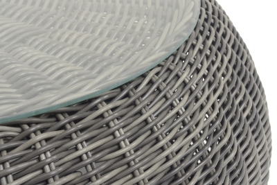 "Барселона" журнальный столик из искусственного ротанга, цвет графит