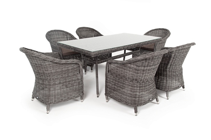 "Эспрессо" обеденная группа плетеная, цвет графит Эспрессо обеденная группа плетеная, цвет графит - фото 7