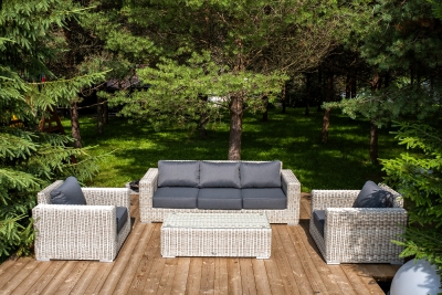 "Боно" лаунж-зона из искусственного ротанга, цвет бежевый "Боно" лаунж-зона из искусственного ротанга, цвет бежевый