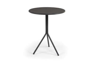 "Мохито" стальной круглый стол Ø60см, цвет темно-серый