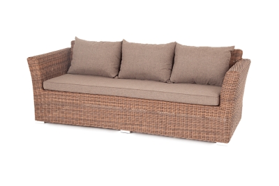 "Капучино" диван из искусственного ротанга трехместный, цвет коричневый "Капучино" диван из искусственного ротанга трехместный, цвет коричневый