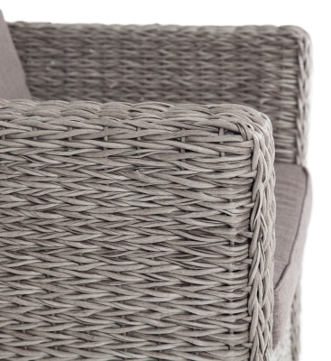 "Капучино" кресло из искусственного ротанга (гиацинт), цвет серый "Капучино" кресло из искусственного ротанга (гиацинт), цвет серый
