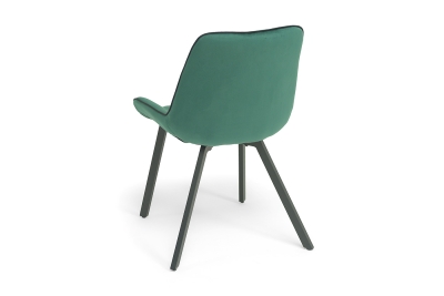 "Диана" стул из велюра, цвет зеленый