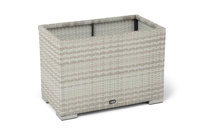 "Лунго" кашпо для цветов большое плетеное из искусственного ротанга, цвет бежевый "Лунго" кашпо для цветов большое плетеное из искусственного ротанга, цвет бежевый