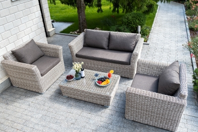 "Капучино Сингл" лаунж-зона из искусственного ротанга, цвет бежевый "Капучино Сингл" лаунж-зона из искусственного ротанга, цвет бежевый