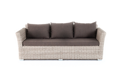 "Капучино" диван из искусственного ротанга трехместный, цвет бежевый "Капучино" диван из искусственного ротанга трехместный, цвет бежевый