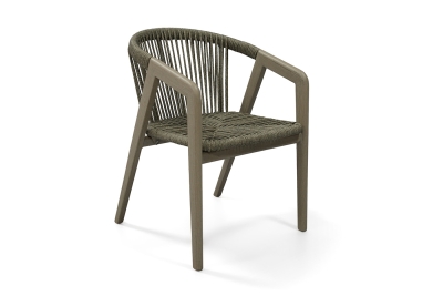 "Будапешт" стул из искусственного ротанга, цвет серый