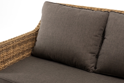 "Прованс" диван из искусственного ротанга трехместный, цвет соломенный "Прованс" диван из искусственного ротанга трехместный, цвет соломенный