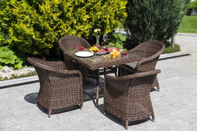 "Равенна" плетеное кресло из искусственного ротанга, цвет коричневый "Равенна" плетеное кресло из искусственного ротанга, цвет коричневый