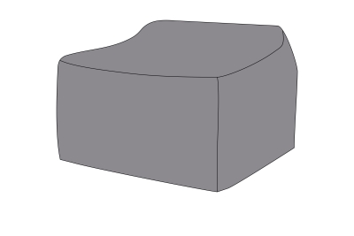 Защитный чехол на кресло Гранада 100×90×56 см, цвет серый