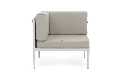 "Касабланка" угловой модуль плетеный из роупа, каркас алюминий светло-серый (RAL7035) муар, роуп серо-коричневый 23мм, ткань бежевая 15052 "Касабланка" угловой модуль плетеный из роупа, каркас алюминий светло-серый (RAL7035) муар, роуп серо-коричневый 23мм, ткань бежевая 15052