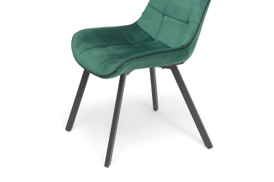 "Диана" стул из велюра, цвет зеленый