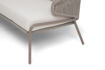 "Альмерия" диван 3-местный плетеный из роупа, цвет бежевый