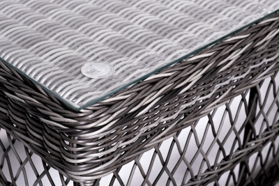 "Асти" лаунж-зона из искусственного ротанга на 4 персоны, цвет графит