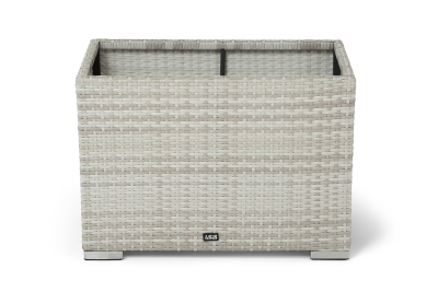 "Лунго" кашпо для цветов большое плетеное из искусственного ротанга, цвет бежевый "Лунго" кашпо для цветов большое плетеное из искусственного ротанга, цвет бежевый