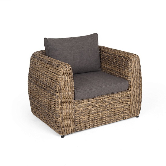 "Кальяри" кресло из искусственного ротанга (гиацинт), цвет соломенный Кальяри кресло из искусственного ротанга (гиацинт), цвет соломенный - фото 3