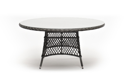 "Эспрессо" плетеный круглый стол, диаметр 150 см, цвет графит "Эспрессо" плетеный круглый стол, диаметр 150 см, цвет графит