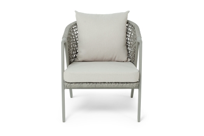 "Амстердам" кресло из искусственного ротанга, цвет серый