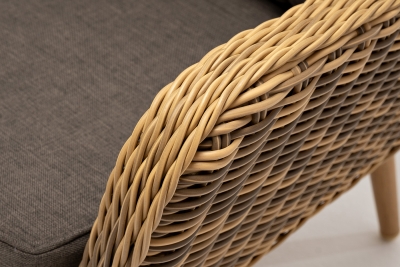 "Прованс" диван из искусственного ротанга трехместный, цвет соломенный "Прованс" диван из искусственного ротанга трехместный, цвет соломенный