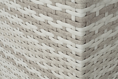 "Лунго" кашпо для цветов большое плетеное из искусственного ротанга, цвет бежевый "Лунго" кашпо для цветов большое плетеное из искусственного ротанга, цвет бежевый