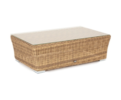 "Капучино" журнальный столик из искусственного ротанга, цвет соломенный