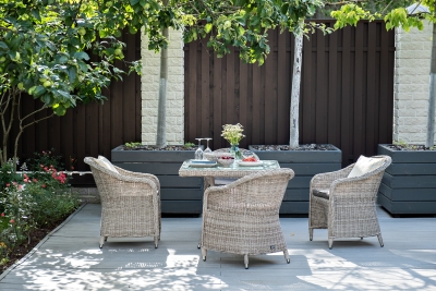 "Фредо" обеденная группа плетеная, цвет бежевый